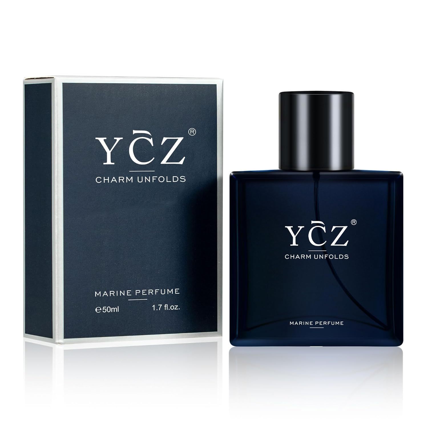 Ycz Charm Unfolds Marine Perfume for 1.7 oz Long Lasting Eau De Parfum Cologne For Men Oriental Woody Fragrance - Ideal Special Ocns