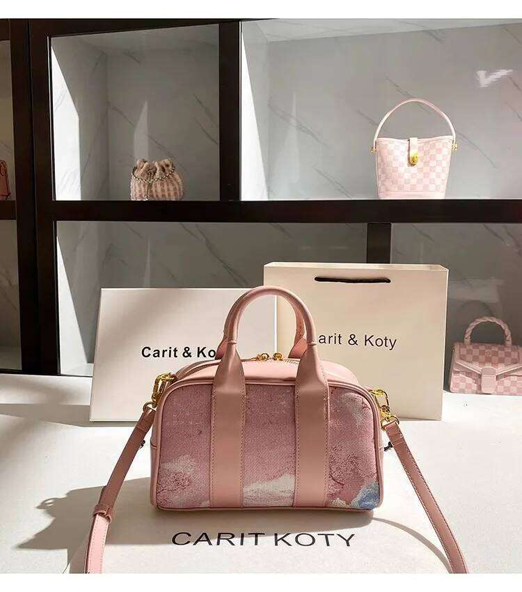 Embroidery Pillow Large Capacity High Quality Women Handbag Fashion Clutch Purse Textured Shoulder Messenger Bag