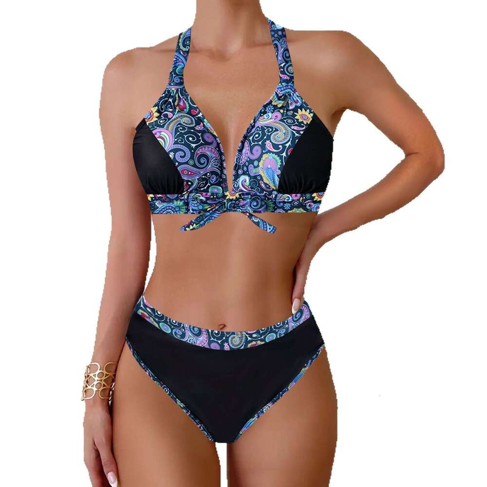 Thong Gt Cut Bathing Suits for Women Porno Womens Swimwear Luxury Swimwear 2025 Plus Size New Two-piece Printed Boxer Swimsuit Women Bikini Swimwear N