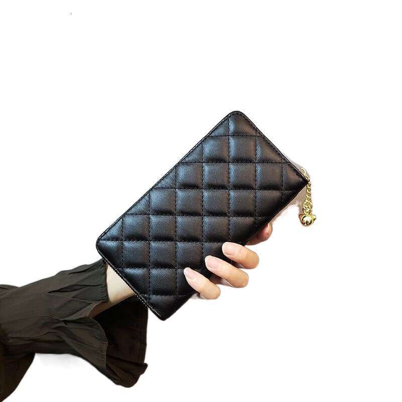 Ins New Style Quilted Long Women's Small Wallet Coin Purse Phone Clutch Card Holder Fashion
