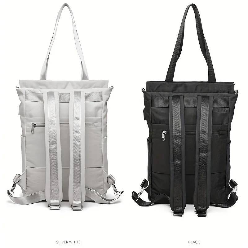 Women backpack Waterproof Stylish Laptop 13 13.3 14 15.6 inch Korean Fashion Oxford Canvas USB College Backpack bag fem