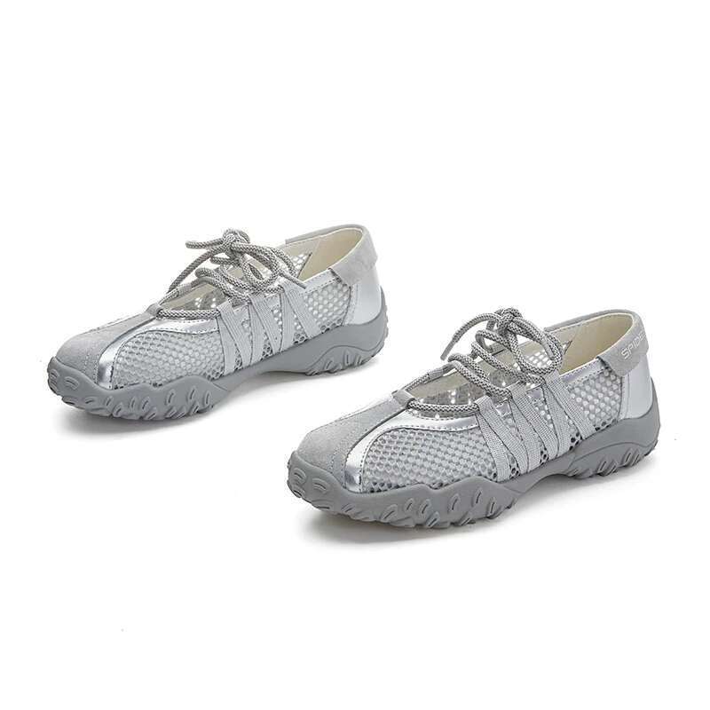 AIYUQI 2025 New Women's Sneakers Non-Slip And Comfortable Mesh Female Sandals Large Size Mary Jane Shoes For Women