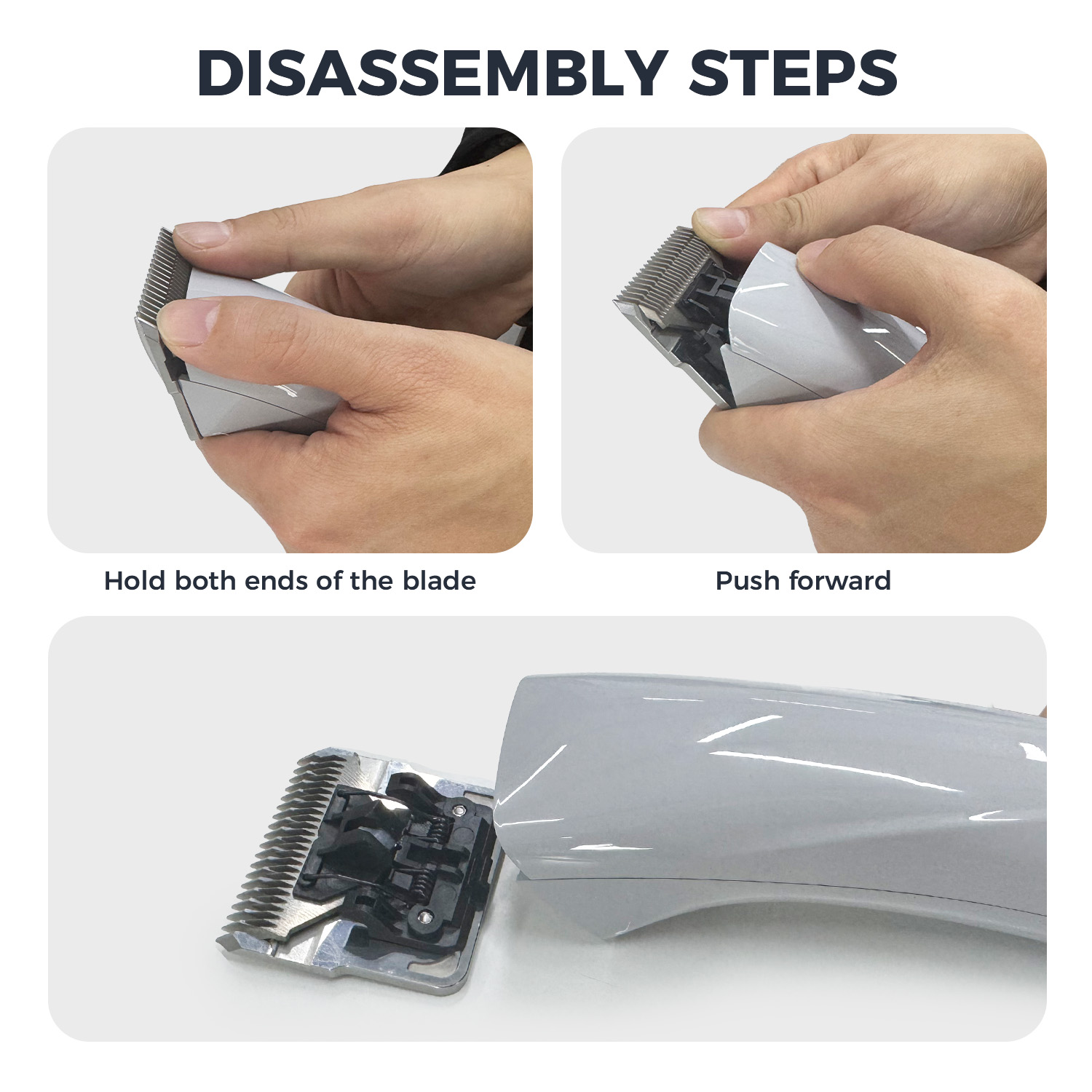 KBDS D-Series 4F Ceramic Detachable A5 Pet Dog Grooming Clipper Blades (3/8" - 9.5mm),Compatible with Most Andis,Oster A5 Wahl KM Series Clippers
