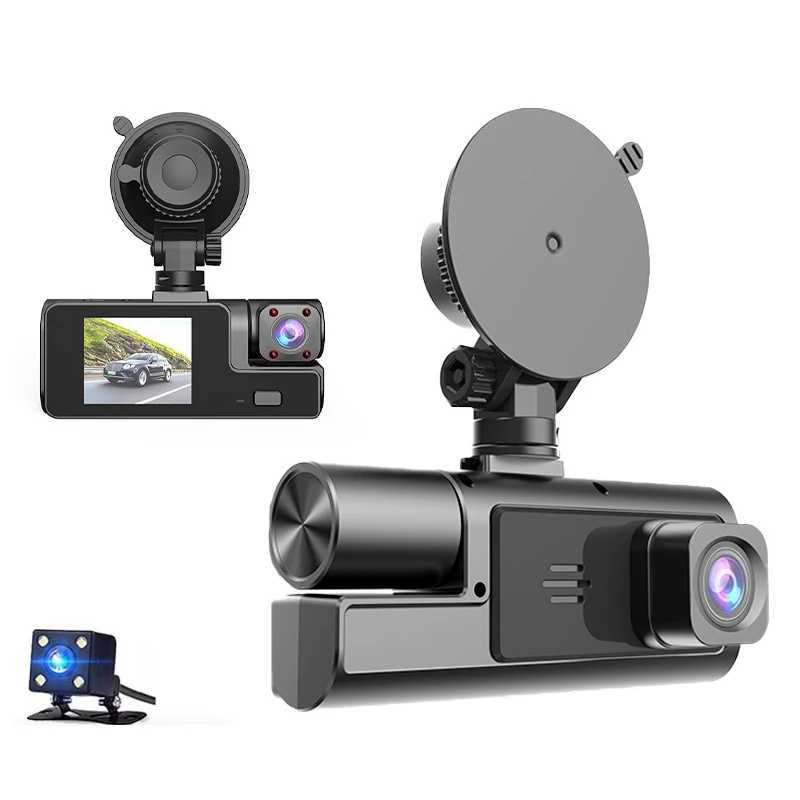 Car dvr Car Dash Cam 1080P FHD Camera Front Rear Inside Car dvr Recorder Equipped 2 IPS Screen Vehicle Camera HD Night Vision R250529