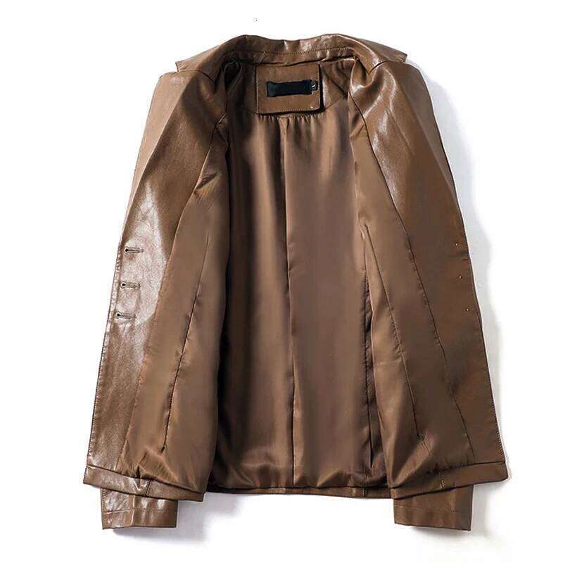 2024 New Women's Sheepskin Leather Jackets Fashion Lapel Collar Single-breasted Office Ladies Slim Casual Short Blazer Coats