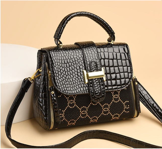 Brand Quality New Style Fashion Crocodile Pattern High-Quality Handbag New Trend Simple Versatile Shoulder Crossbody Bag for Women New Free Delivery D