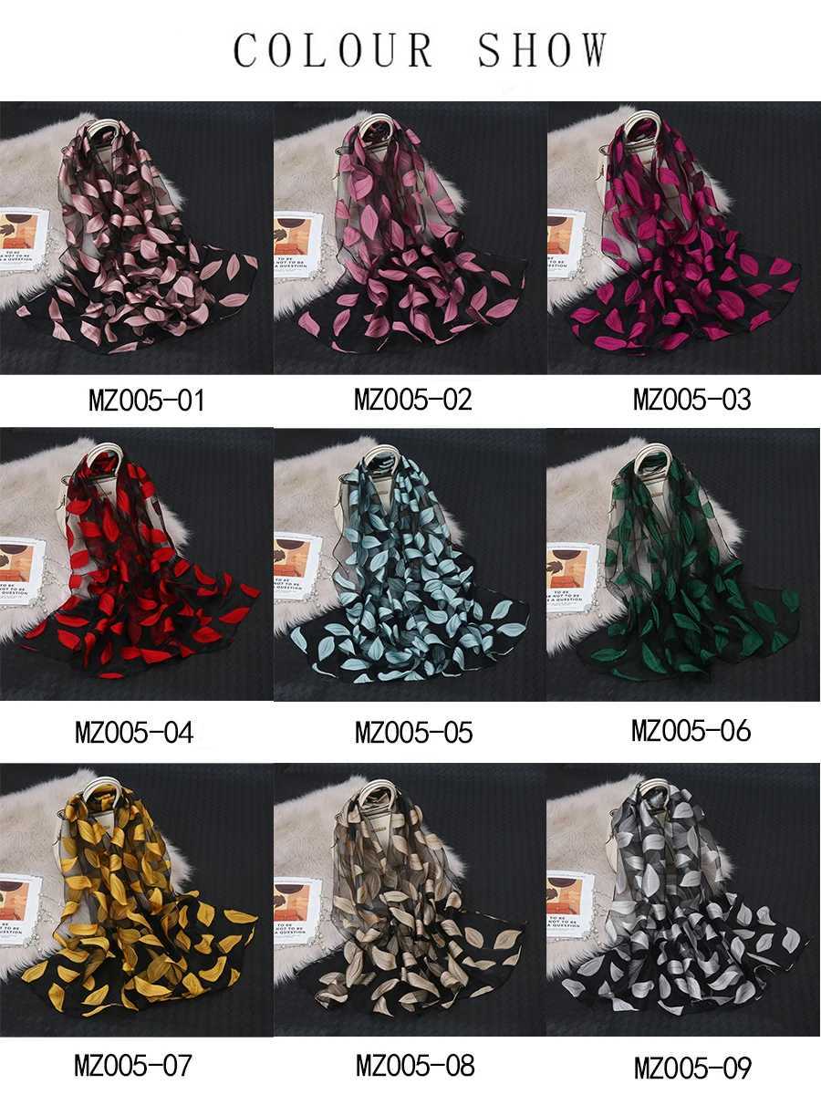 Hot Sale Silk Scarf Womens Summer Lightweight Scarves Shawls Solid Bandana Beach Organza Gauze Lace Hollow Scarf Muslim Hijabs W250602