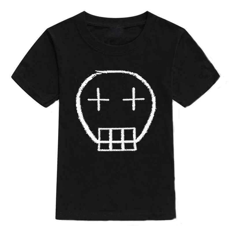 2024 New Summer Boys T Shirt Skull Fashion Cartoons Cotton Short Sleeve Children T-Shirt Kids Tops For Girls Boys Clothes 2-10Y T250603