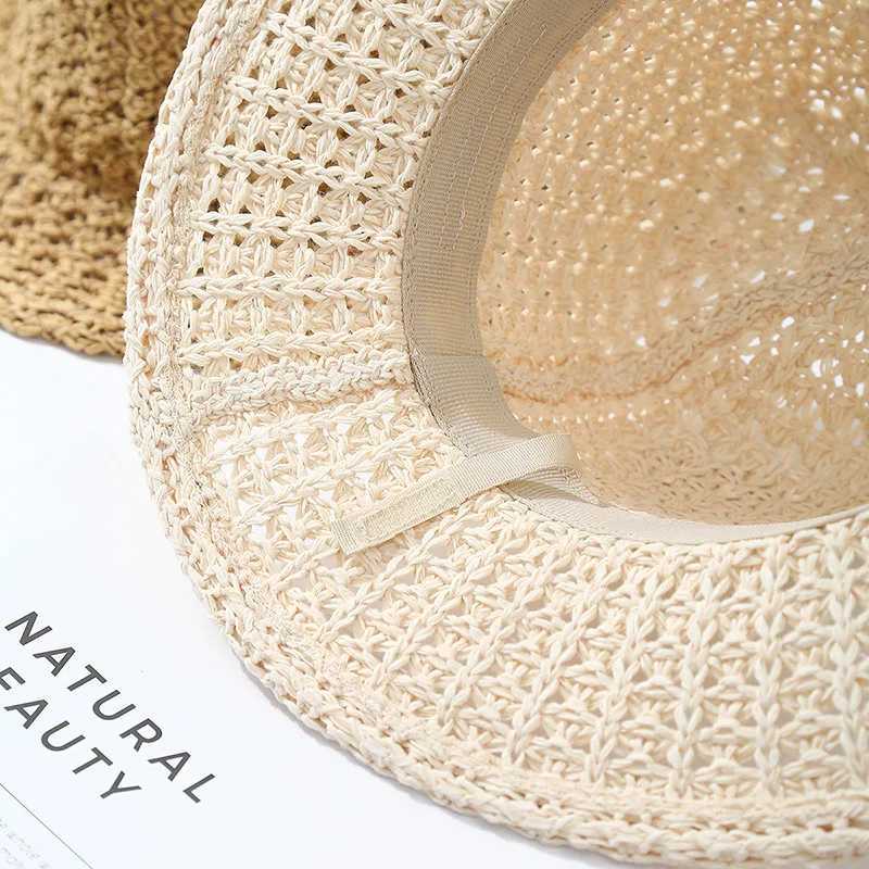Unisex Fisherman Panama Hat Summer Sun Hat For Women Men With Wide Brim Sunscreen Beach Travel Seaside Holiday New W250602