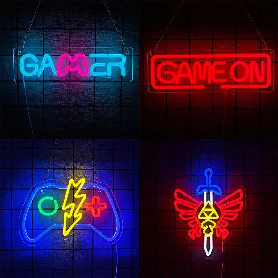 Game Theme Neon Sign Game Player Room Decor USB Powered Suitable for Game Rooms Clubs Bar Parties Man Cave Wall Lamps. XJ250602