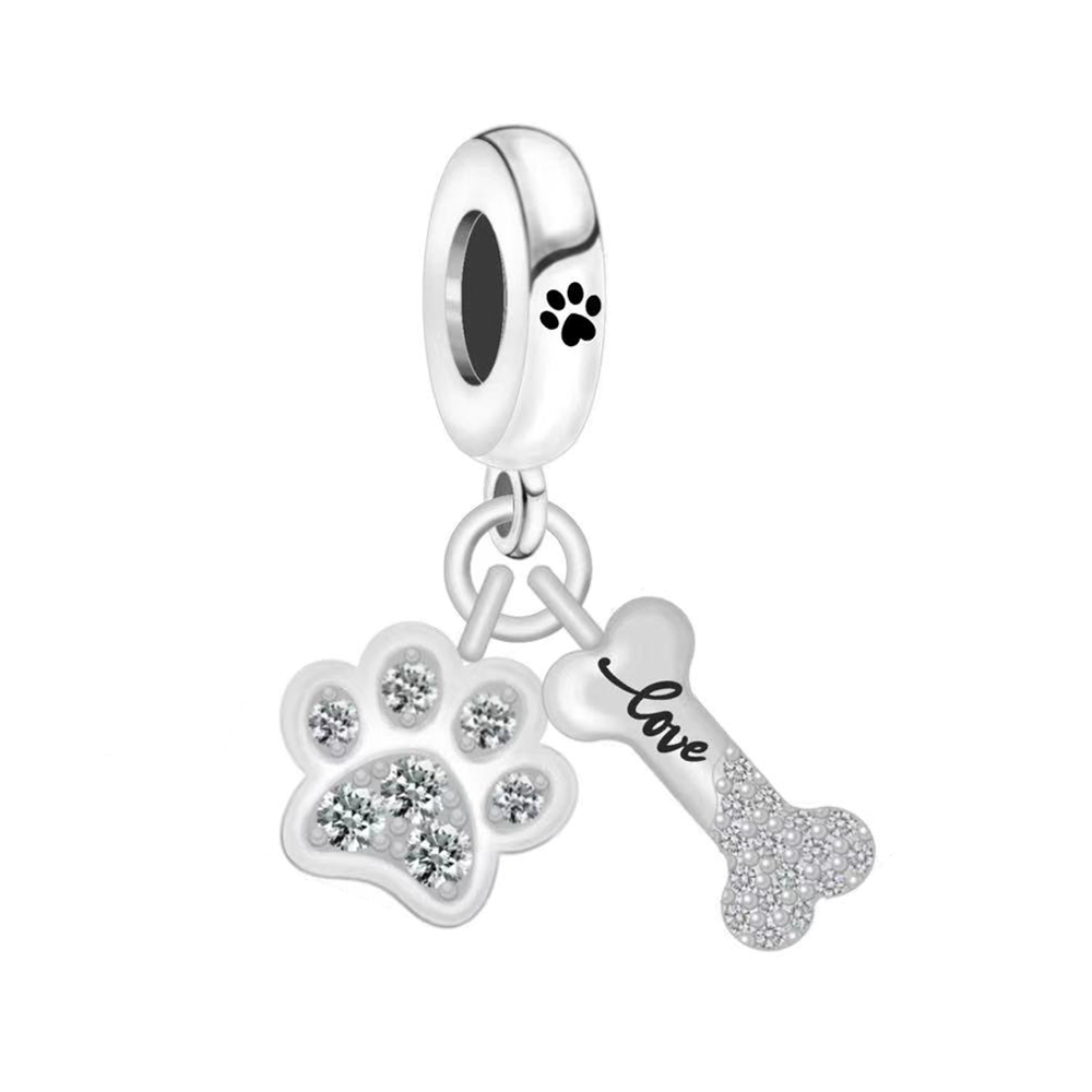 FewDook 2025 New Arrival Cute Pet Series Capybara Sloth Cat Dog Giraffe Pendant Charm Fit Original Pan Bracelet Vintage Fine Jewelry Designer for Wome