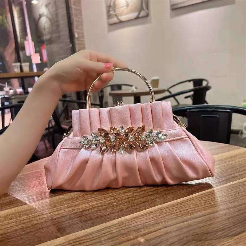 High Quality Crystal Shiny Dias Evening Fashion Women Handbag Wedding Party Clutch Purse Female Shoulder Crossbody Bag