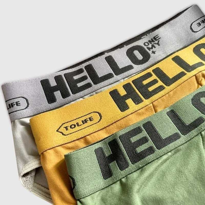 4PCS/set Mens Triangle Pants Breathable Antibacterial Open Crotch Underpants Big Fat Boys Teenagers Hipster Students Loose Shorts W250603