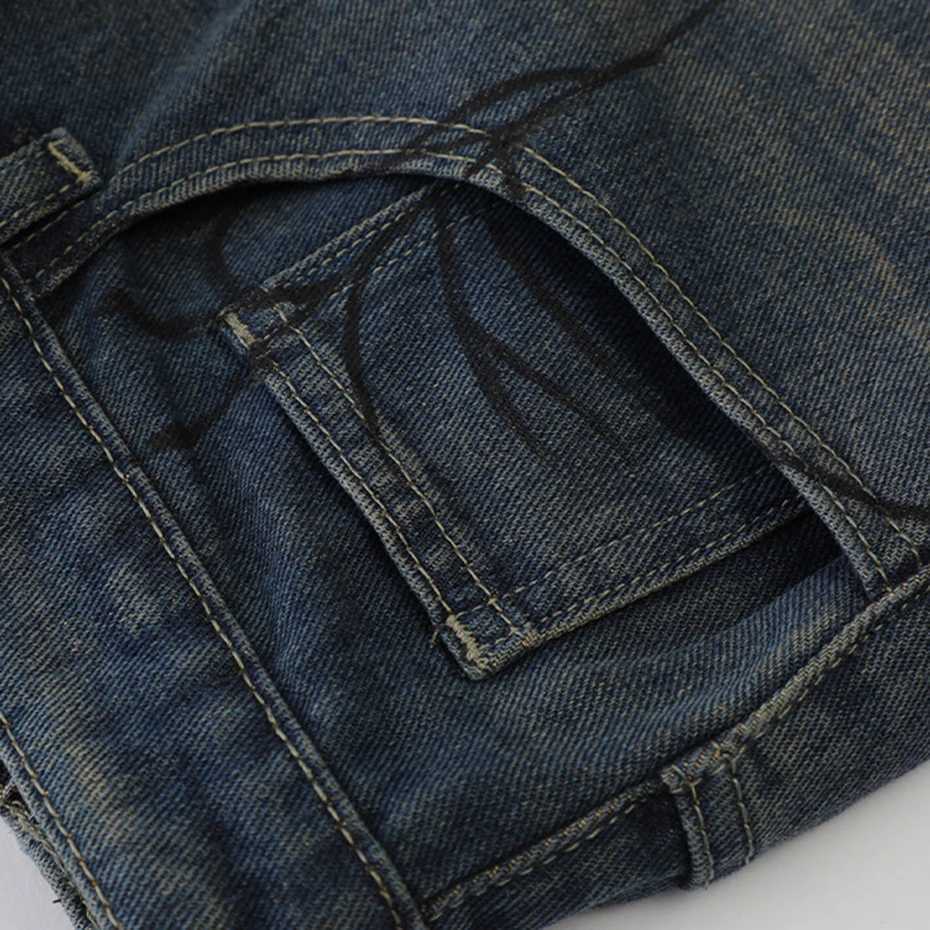 Y2K Blue Denim Shorts Spider Cobweb Printed Summer Loose Casual Jeans Shorts Fashion Harajuku Hip Hop Streetwear Shorts for Men T250603