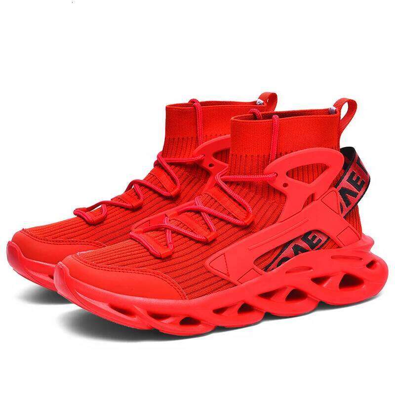 Men's Mid-Calf Breathable Mesh Sneakers Lightweight Casual Athletic Cushioned Sole for Walking Running Gym Spring Summer