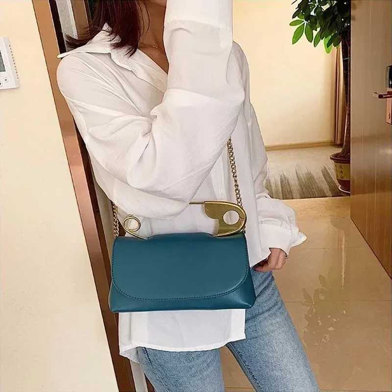 2024 PU Leather Handbag Women Designer Chains Flap Shoulder Bag Fashion Party Clutch Bags Purse Mini Crossbody Tote Female Bolsa Y250603