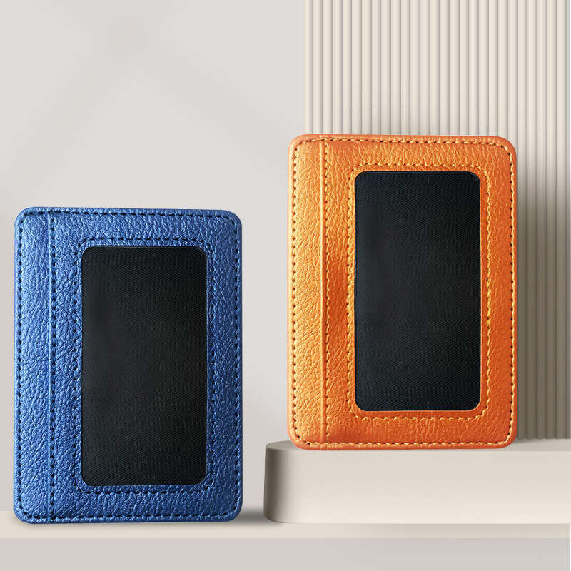 5-Slot PU Leather Wear-Resistant Scratch-Resistant ID Holder Large Capacity Multi-Functional Card Sleeve