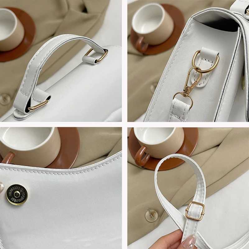 Womens New Flip Small Handbag Fashion Solid Color Shoulder Bag Y250603