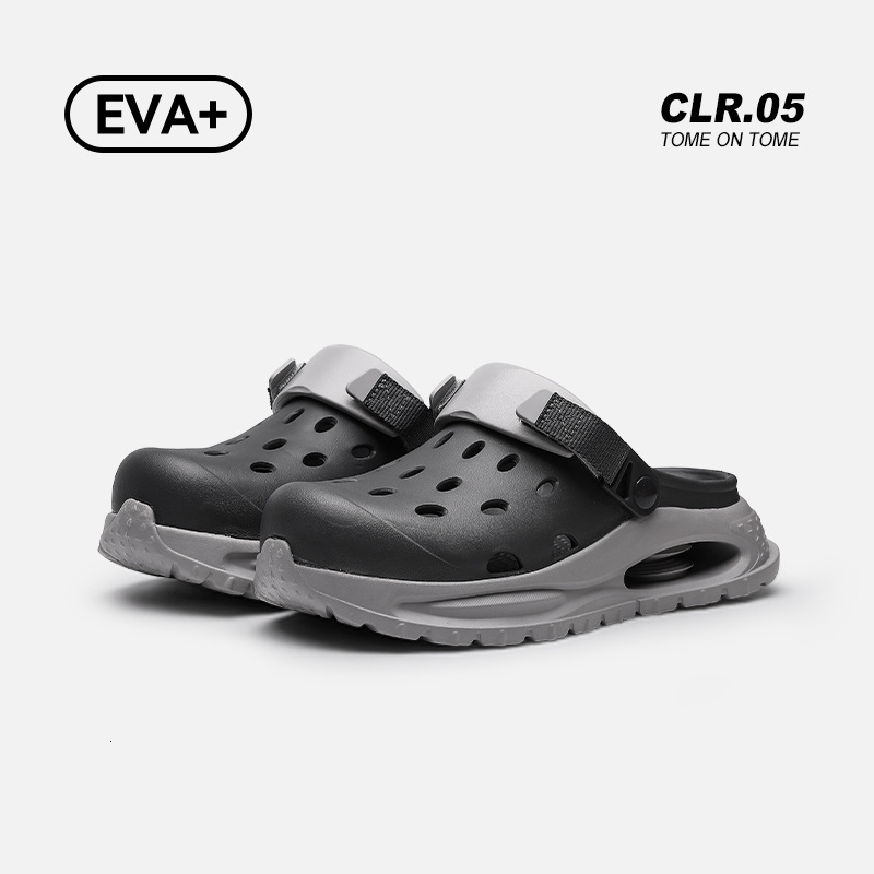designer Men's EVA Clogs Summer Outdoor Thick Sole Comfortable Sandals Beach Breathable Non-Slip Odor-Resistant Closed-Toe Slippers