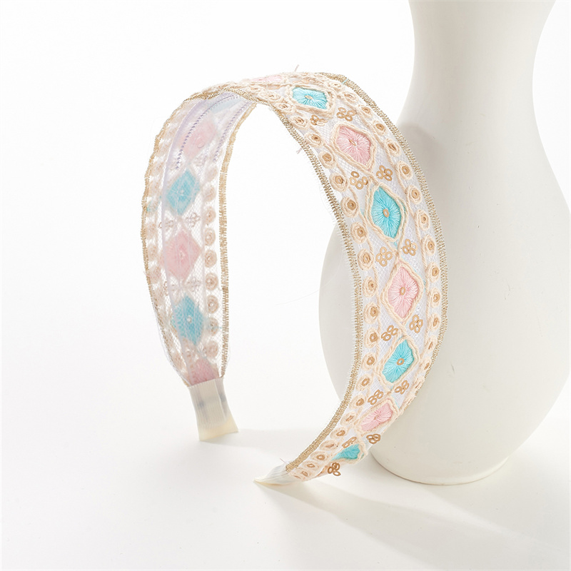 New hair bands hair bands light luxury filigree headbands wide edge with teeth non-slip pressure hair accessories