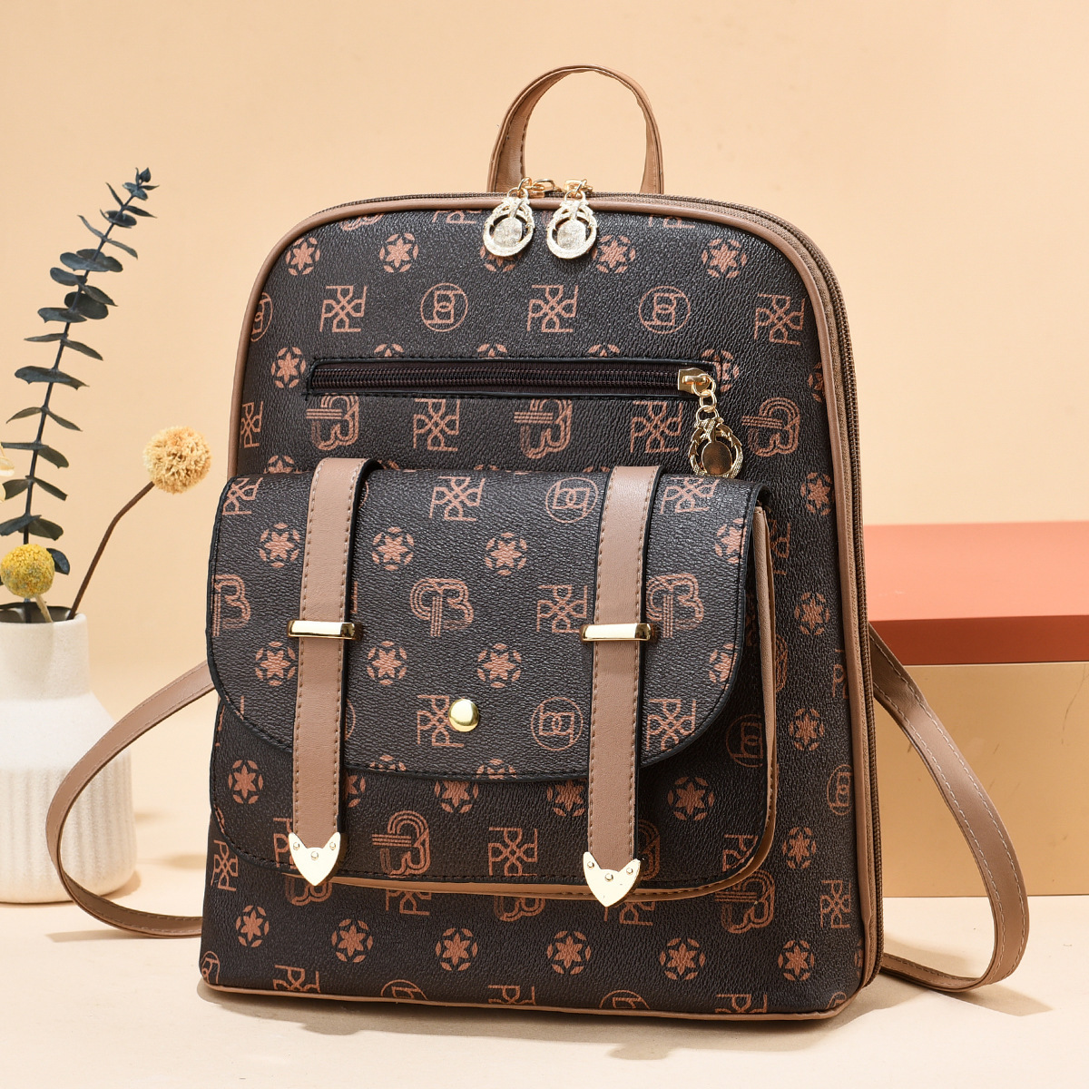 Free Shipping Super Outdoors Sparkling Material Women's Backpack New Fashion Versatile Trendy Large Bag Casual Designer Bag Niche Backpack Wholes