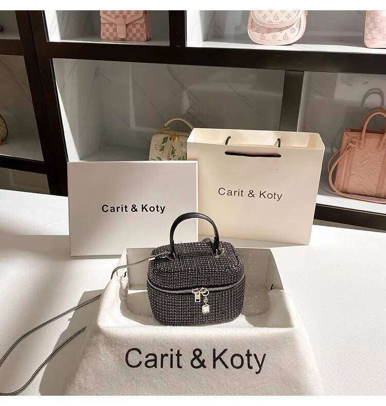 Designer Glitter Hobo Women's Handbag Crystal Shiny Rhinestones Evening Wedding Party Clutch Purse Crossbody Bag