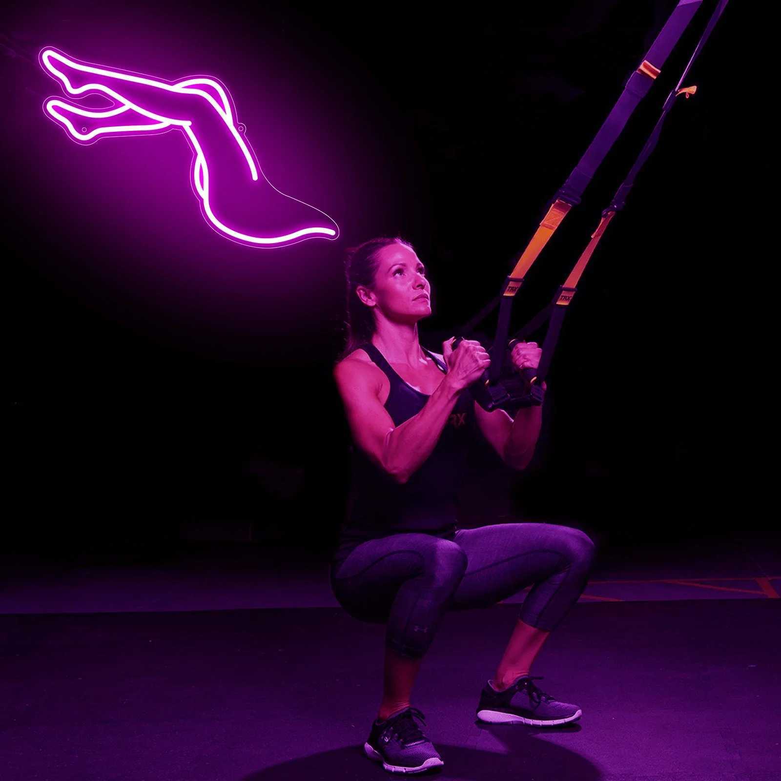 This Beautiful Leg Neon Sign USB Powered Dimmable LED Neon Lights Sign for Bar Bedroom Living Room Party Wall Decoration Gifts XJ250602