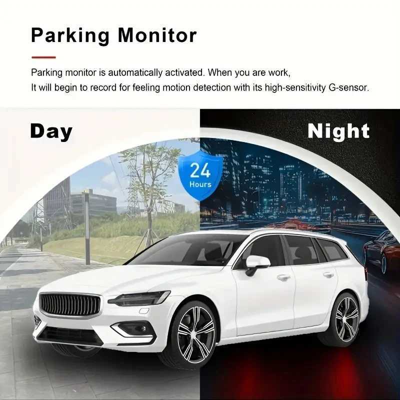 Car dvr Car Dash Cam 1080P FHD Camera Front Rear Inside Car dvr Recorder Equipped 2 IPS Screen Vehicle Camera HD Night Vision R250529