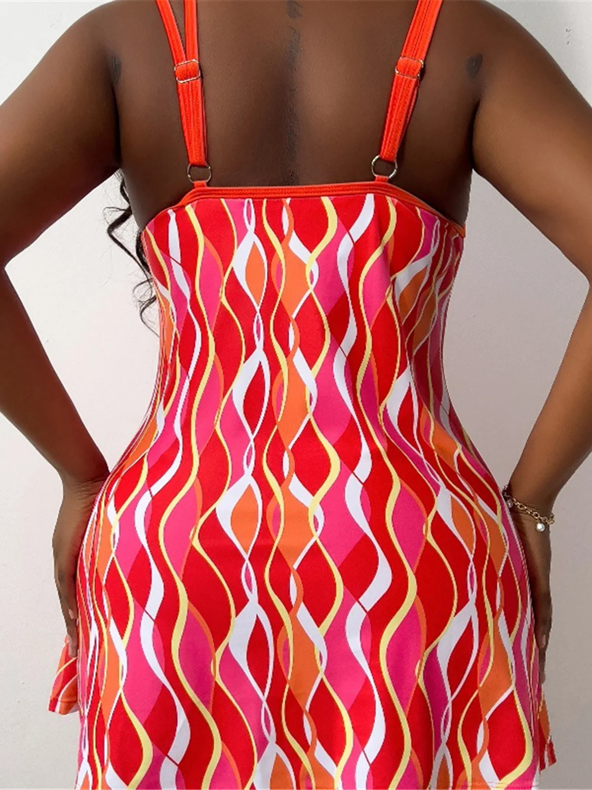 0XL 4XL Printed Bikini Large Size Swimwear Plus Women Swimsuit Female Twopieces set Bather Bathing Suit K5909 250528Z