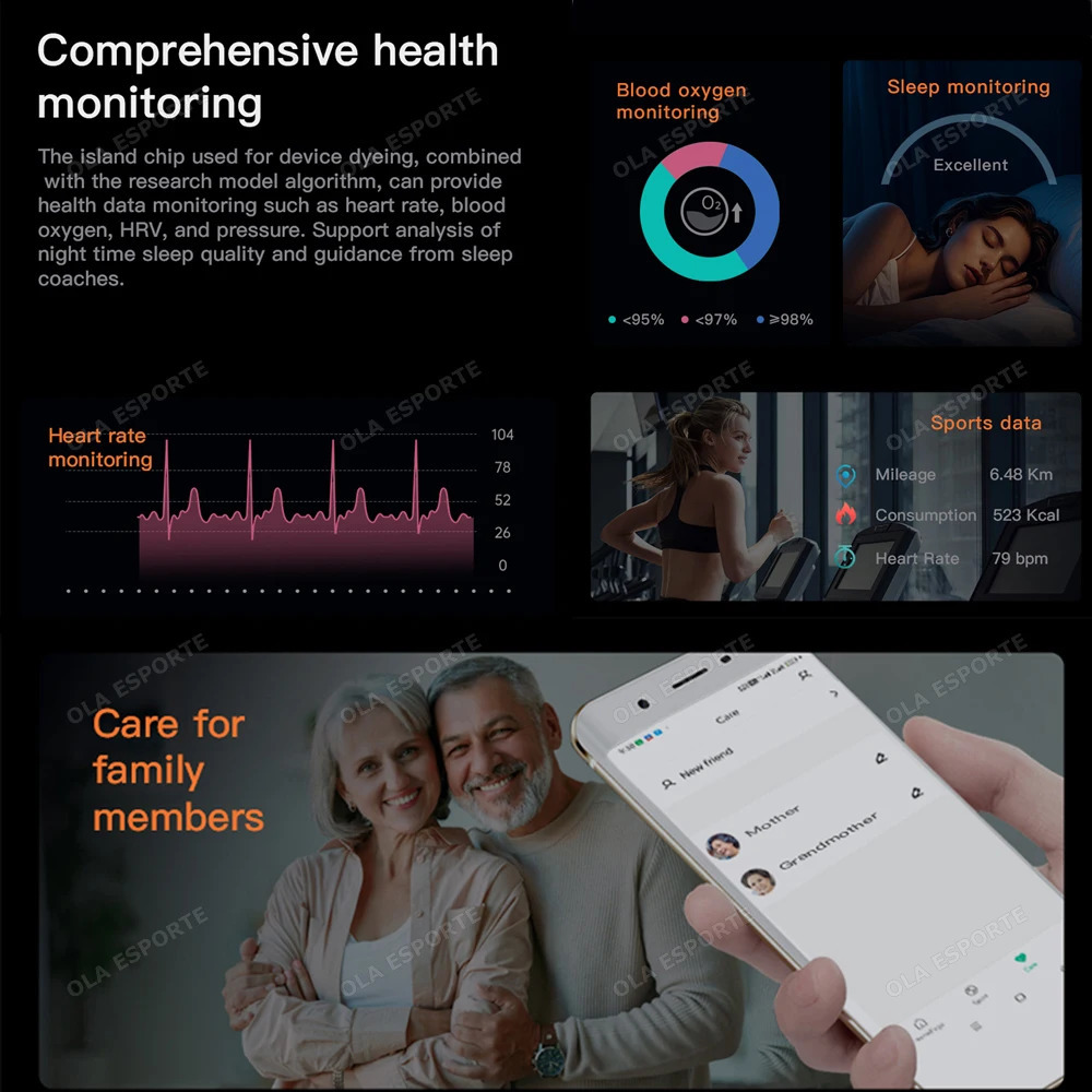 2025 For Ring Smart Touch Disaply Screen Ring Gesture Video Health Monitor 5ATM Waterproof SmartRing Men Women 250526