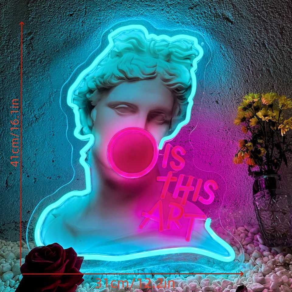 This is Art LED Neon Lights Sign Artwork for Home Bedroom Living Room Studio Bar Space Party Super Cool Scene Lights Wall DecorationXJ250602