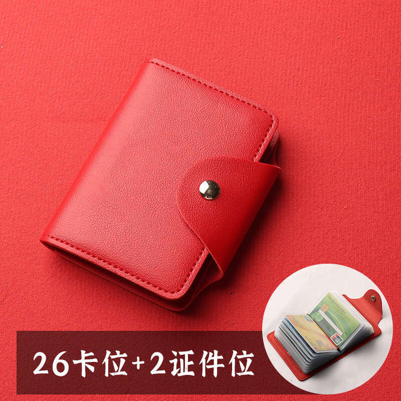 Mini Large Capacity Multi-Card Slot ID Storage Clip Holder Card Bag Women 2023 New Model Men Compact