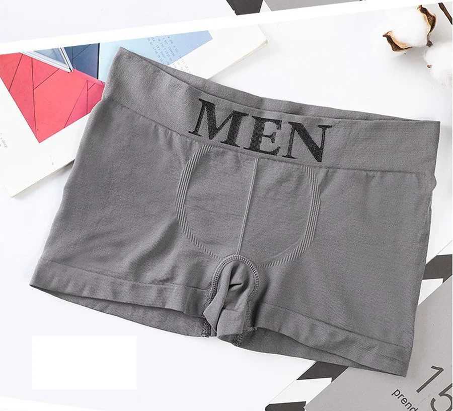 Summer Mens High Elastic Plain Color Comfortable Boxer Mens Underwear Briefs Panties Breathable Pantyhose Underpants W250603