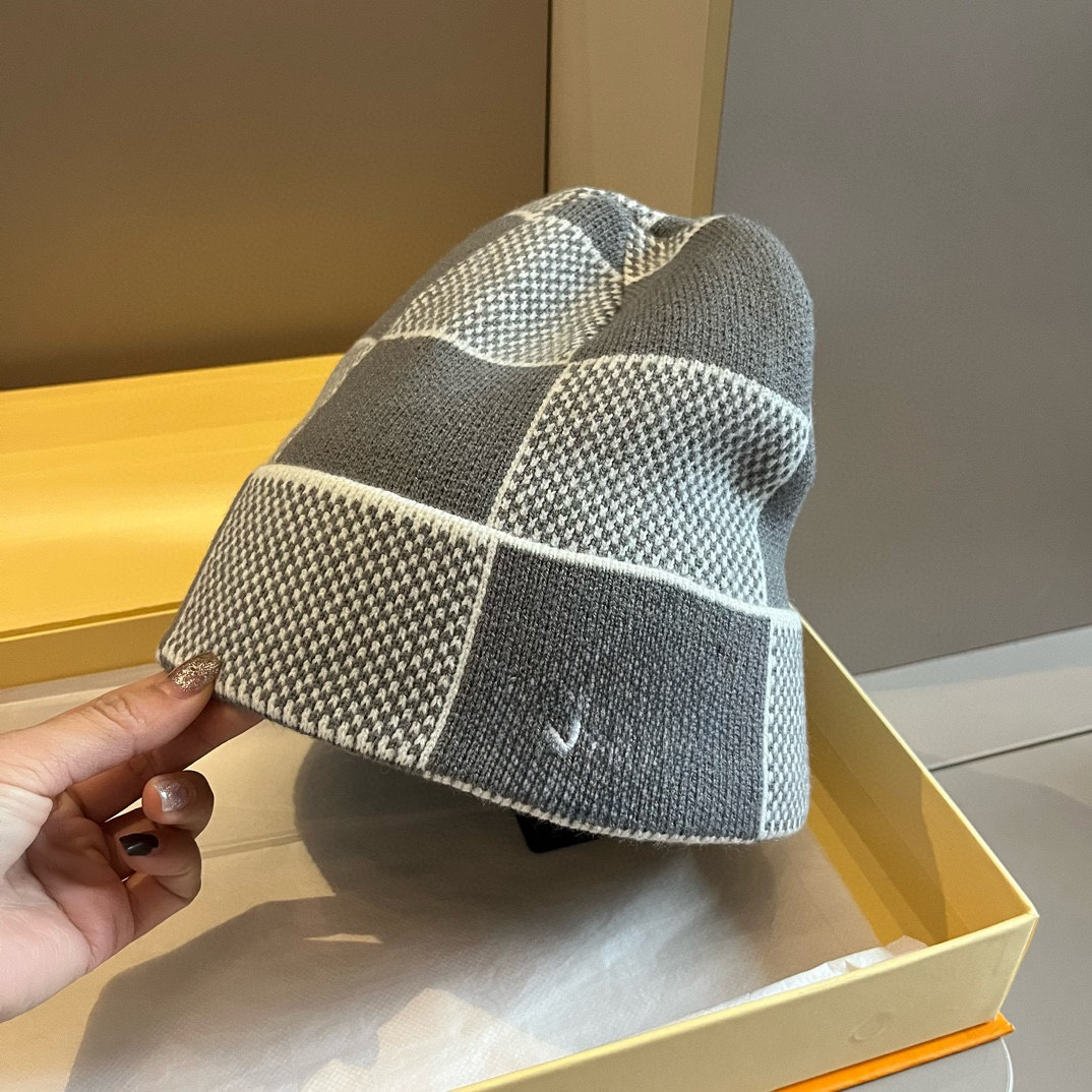 Beanie Mutze Top Fashion Designer Hats knitted hats Men's and Women's Beanie Winter hat Thermal Knit Hat Ski Bonnet High Quality Plaid Skull Hat Luxury warm Cap P227-55