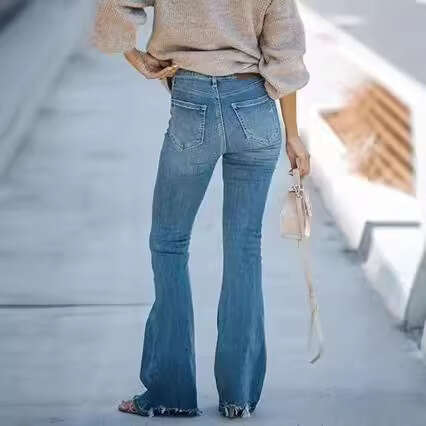 Fashion Slim Fit Stretch Jeans For Women Ladies B5