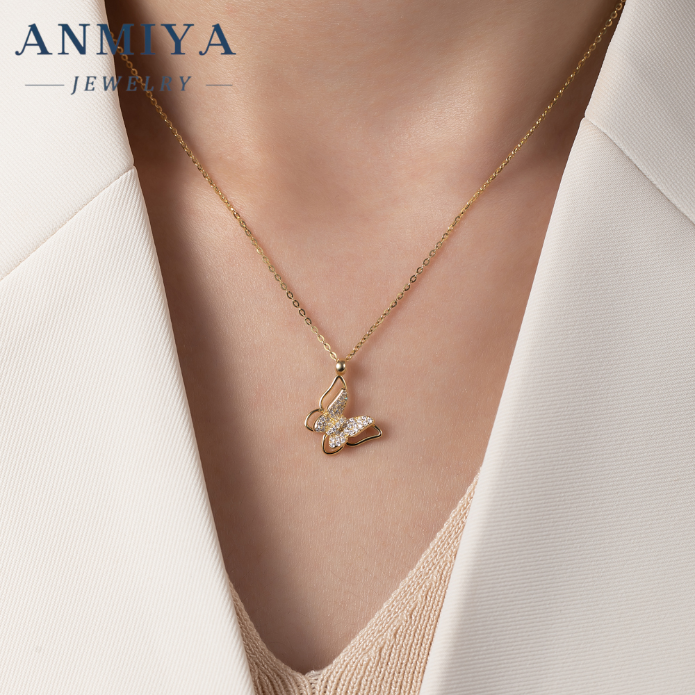 Women's Elegant Jewelry Fashion Sterling Silver Pendant Necklaces for Anniversary Occasion