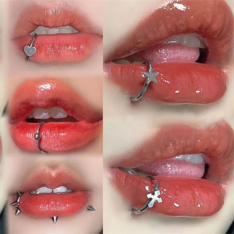 1PCS Stainless Steel Nose Ring Hoop Septum Rings C Clip Lip Ring Earring Nose Piercing Women Jewelry Piercing 250530