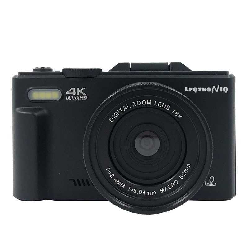 18X Digital Zoom Cameras for Photography 4K YouTube Vlog Video Cameras with 3 Flip Sn Anti-shake Selfie Camcorder XJ250603