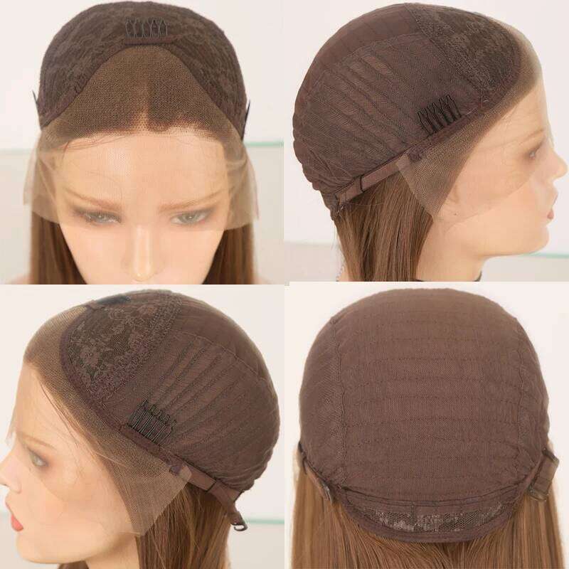 Charisma Deep Wave Synthetic Front Pre Plucked Natural Hairline Heat Resistant Fiber Hair Soft Bury Lace Wigs