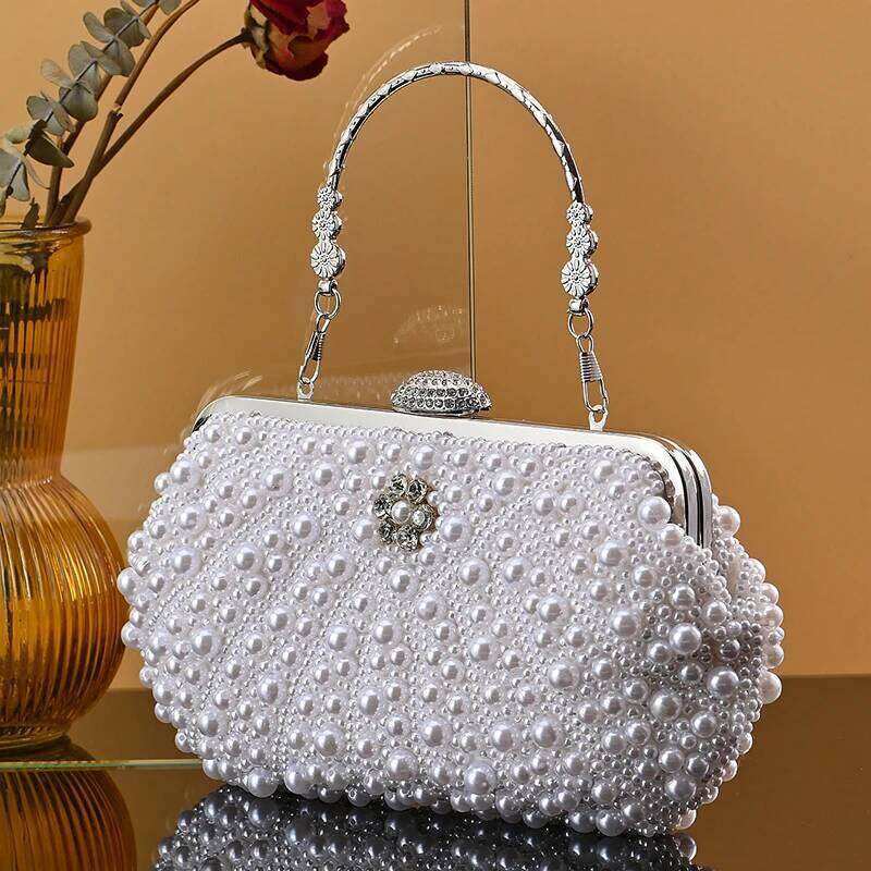 Girls Party Pearl Hand Bag Fashion Designer Women Evening Bags Clutch Purse for Wedding