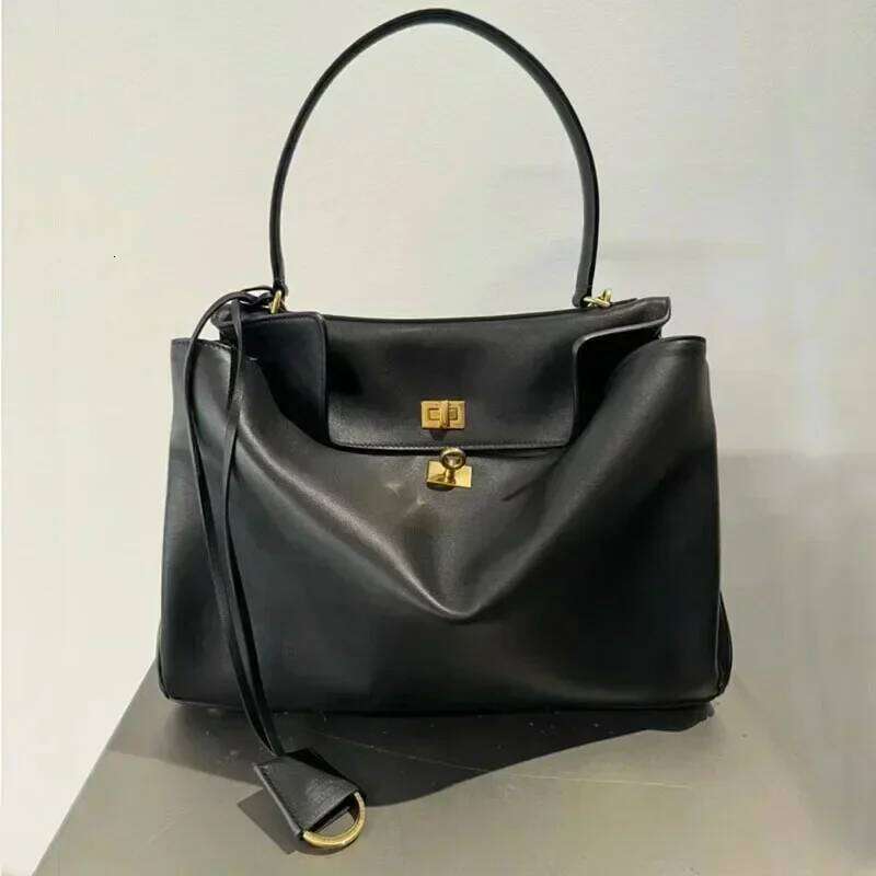 Rodeo Leather Women Business Briefcase Fashion Single Shoulder Diagonal Cross Women's Handbag Buckle Underarm Bag