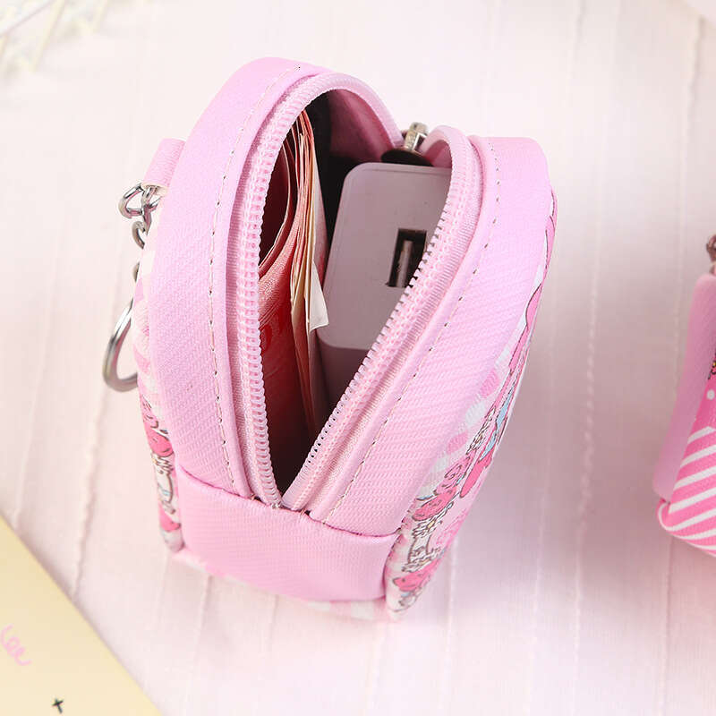Cute Small Coin Purse Ins Style, Hangable on Backpack, Cartoon Creative Design, Mini Earphone Key Storage Bag