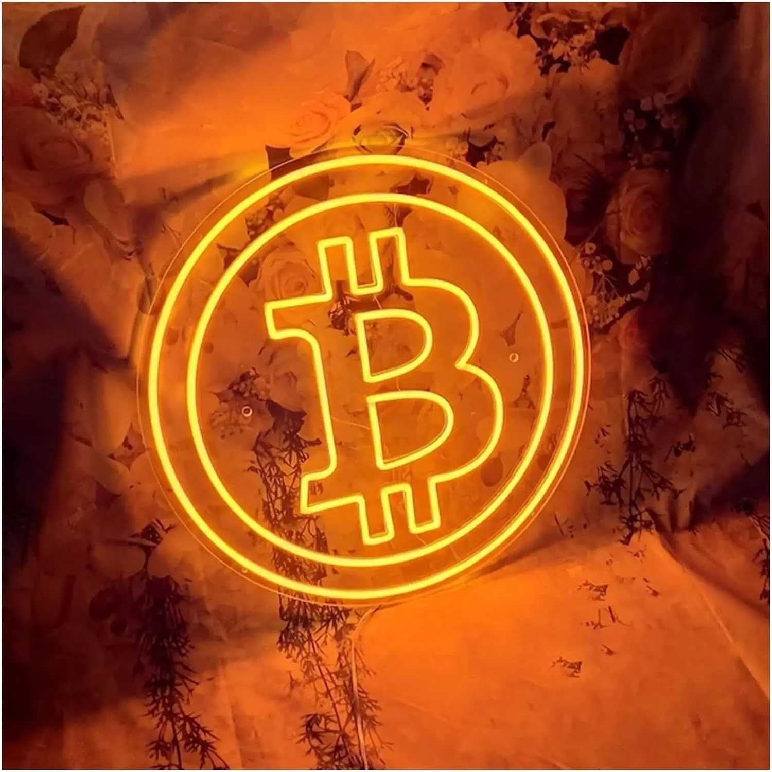 Bitcoin Neon Sign Neon Wall Decoration with Dimmer Switch USB-powered LED Neon Light Sign for Bars Parties Restaurants XJ250602