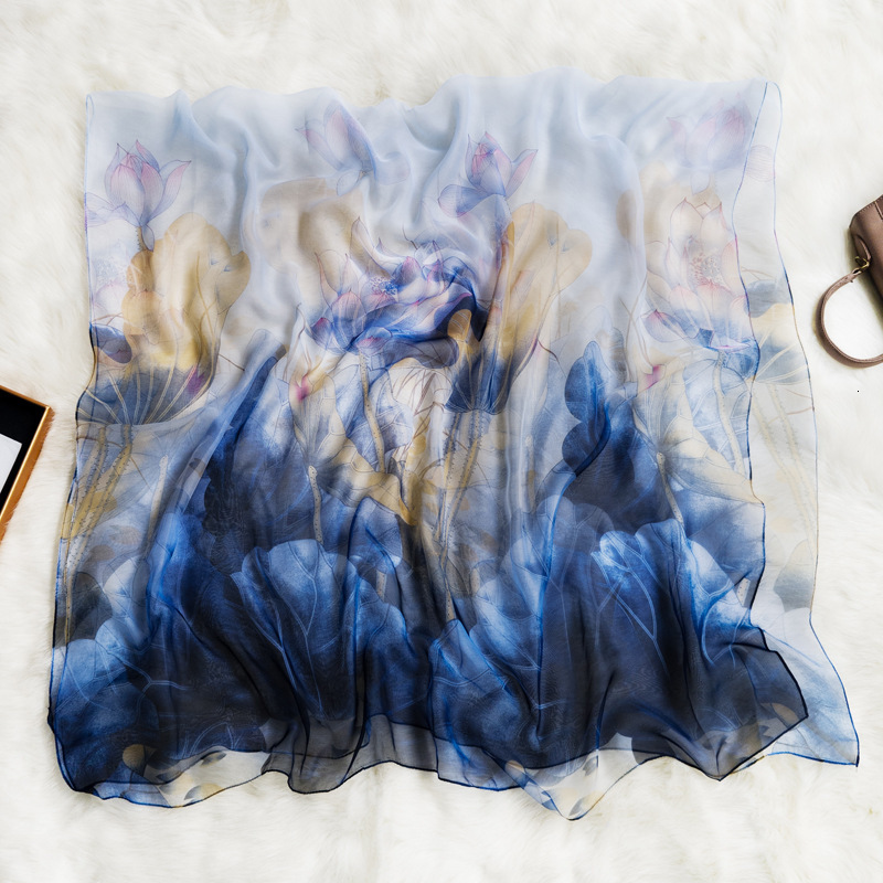 Spring and Autumn New Soft Scarf Women, High-End Thin Sun Protection Scarf, Long Versatile Brocade Gauze Shawl for Outerwear