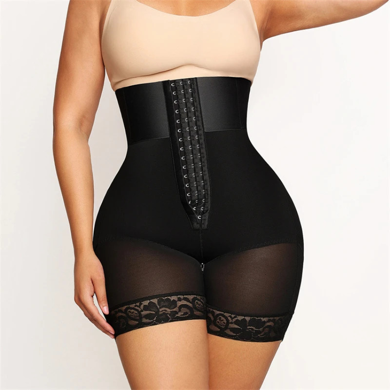 Women High Waist Body Shaper Panties Butt Lifter Slim Shapewear BBL Shorts Tummy Control Bandage Panties 250528