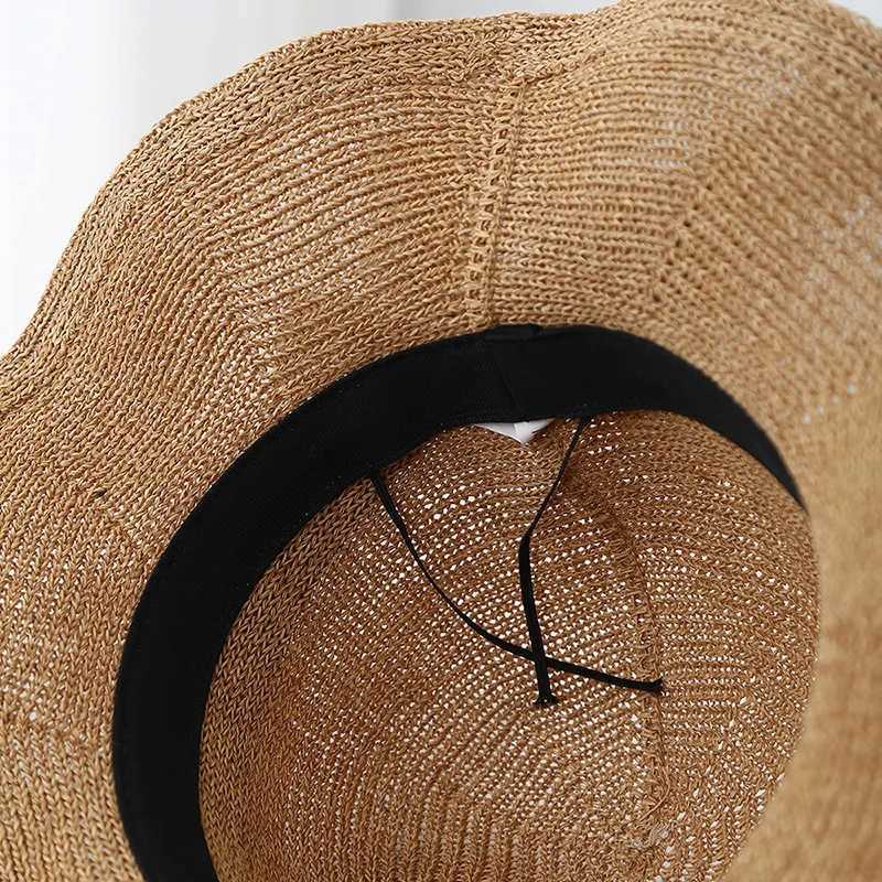 Womens Summer Bucket Hat Wide Brim Dot Bow Beach Sun Hat Elegant Fisherman Style For Outdoor Travel Fashion Accessories W250602