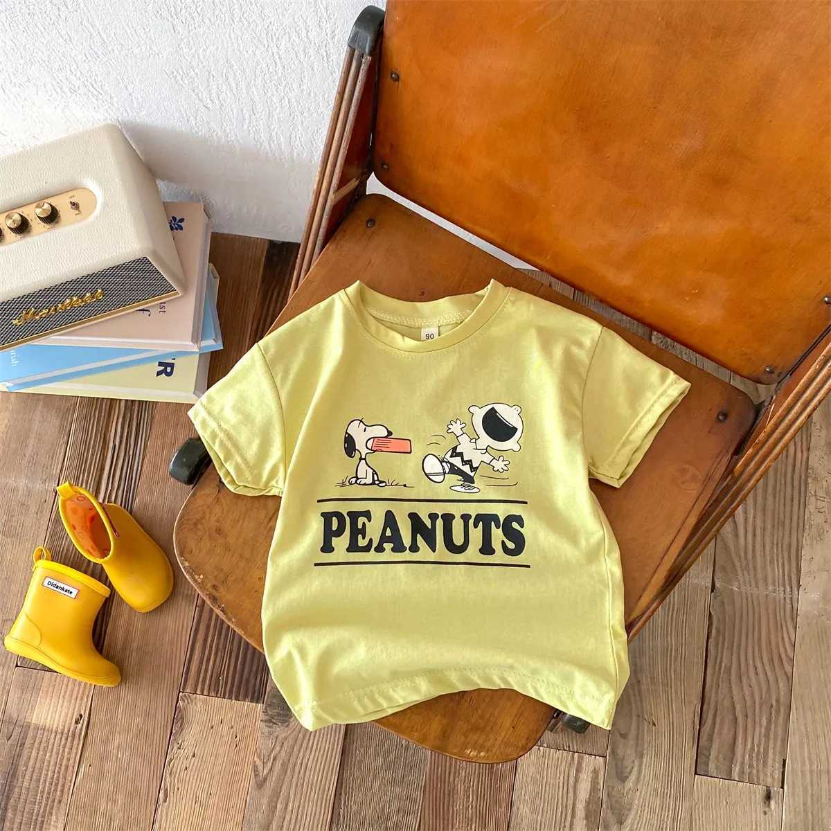 2024 cartoon Kids Girls Clothing Summer Round Neck Loose Short Sleeves Cute Printed Top Comfortable T-shirt For Baby BoyT250603