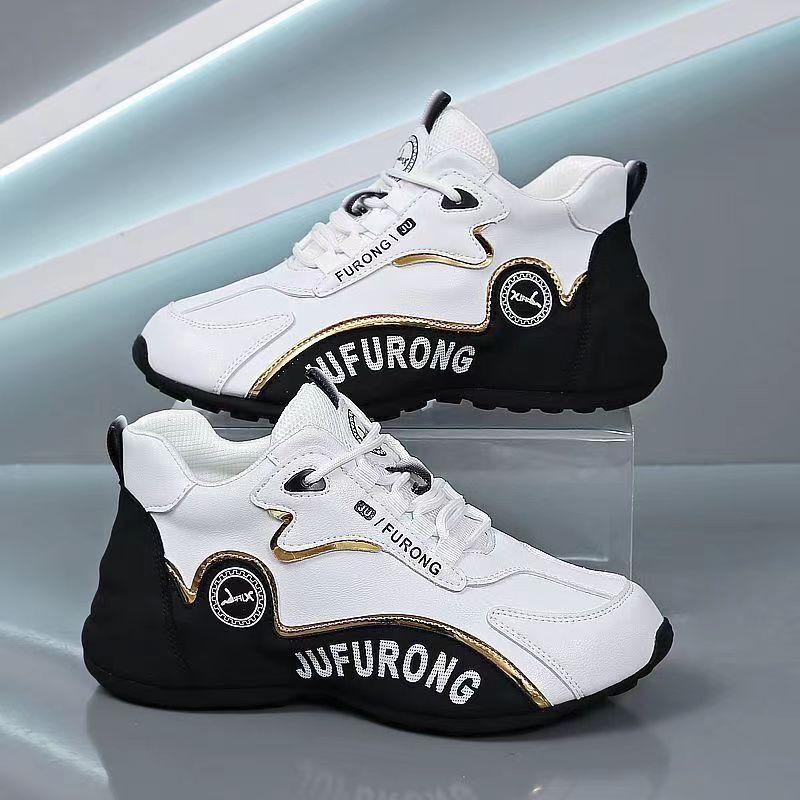 Unisex Sneakers Spring And Autumn Leather Sports Casual Dad Couple Style Casual Shoes Shoes For Women Ddmysaturn