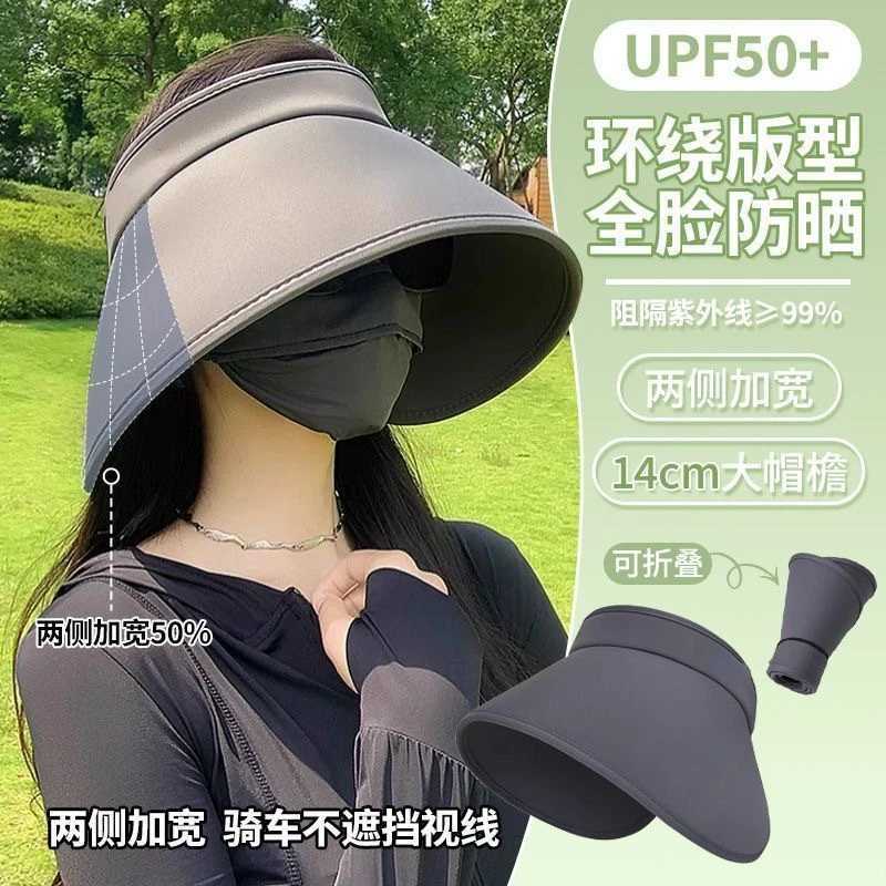 Womens Summer Sun Hat Wide Brim UV Protection Caps Solar Beach Bucket Hats Foldable Ponytail Travel Panama Caps W250602