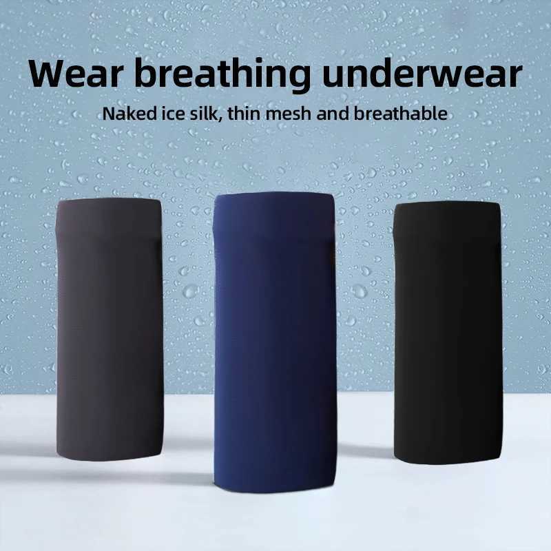 2Pcs Mens Summer Ice Silk Boxers Seamless Panties Sexy Underwear Man Ultra-thin Breathable Shorts Male Underpants Boxershorts W250603